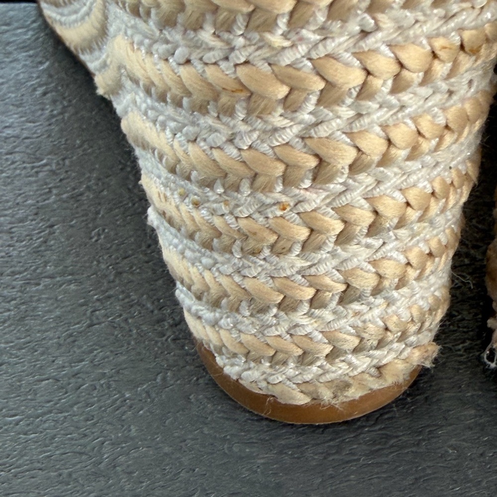 BP  Sandals Wedges  Platform  Neutral Casual Summer Size 7 - Picture 10 of 15